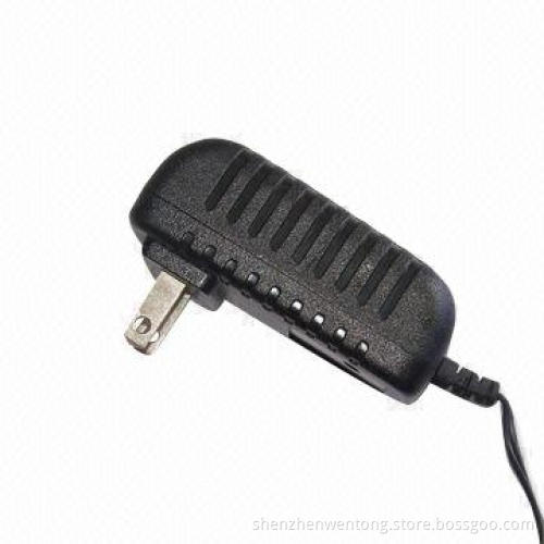 12V/1A Power Supply with 100 to 240V Range AC at 50/60Hz Input Voltage, Measures 74 x 40 x 30mm